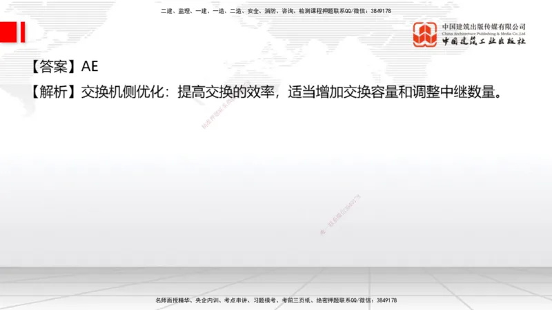 2025一建《通信》考前小灶直播课（卷二）1_2026年一级建造师_2026年一建通信_2025年一建通信SVIP_04-冲刺串讲✿考点强化✿小灶集训_20-通信《考前小灶直播》杨鹏JGS_讲义