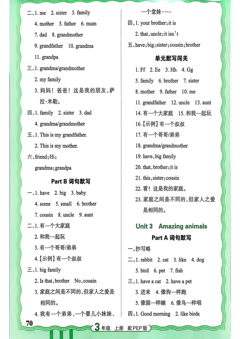 25秋《王朝霞活页默写》英语人教版3上_25秋小学语数英习题试卷_英语_人教版_25秋《王朝霞活页默写》3-6年级上册人教版英语