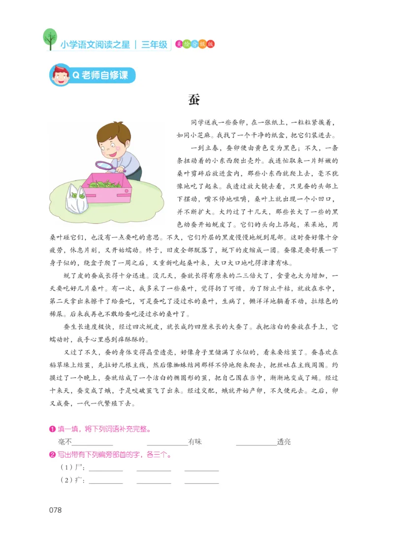 《阅读之星》语文3年级（RJ）_三年级上下册资料_小学三年级学习资料-25年更新版_3-01、小学三年级语文上册_3-1-2、练习题、作业、试题、试卷_电子册类
