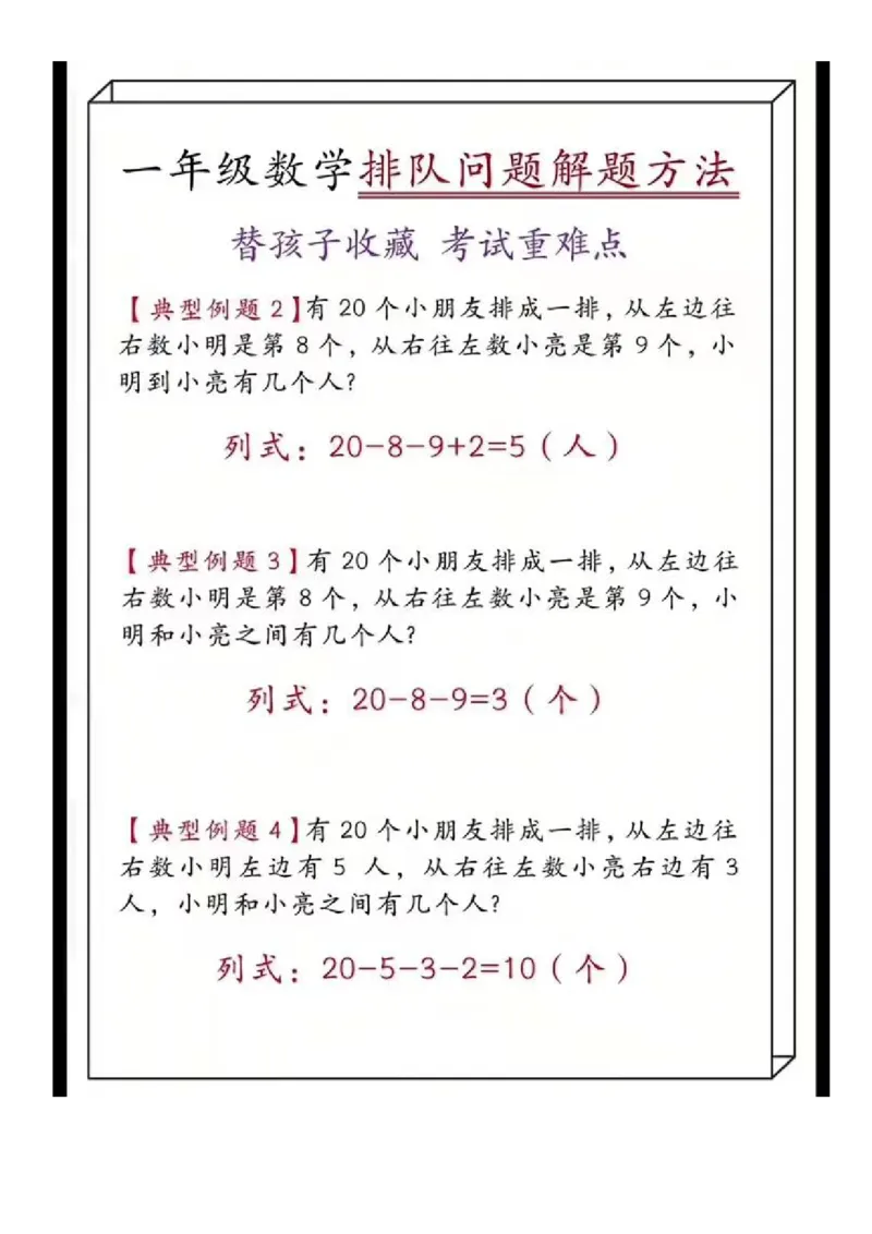 一年级上册数学必会知识-公式大全_数学必背公式大全1-6年级