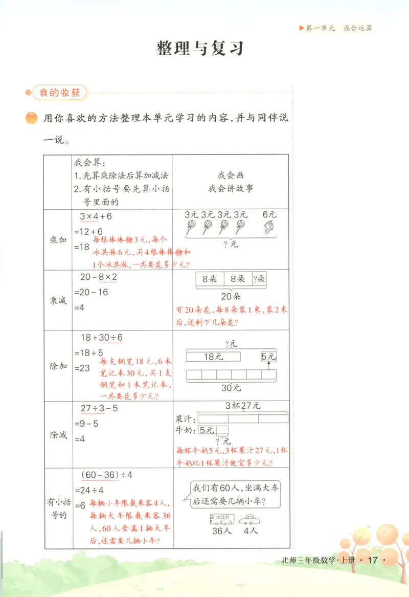 2025秋状元数学笔记3上BS_25秋小学语数英习题试卷_数学_北师大版_25秋《状元笔记》数学北师大3456