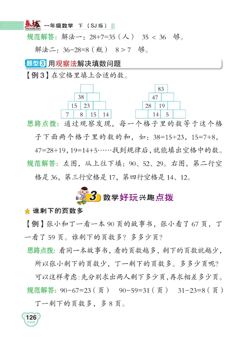 《点拨》23春数学1年级下册（SJ）_一年级上下册资料_小学一年级学习资料-25年更新版_1-04、小学一年级数学下册_1-4-2、练习题、作业、试题、试卷_苏教版_电子册类