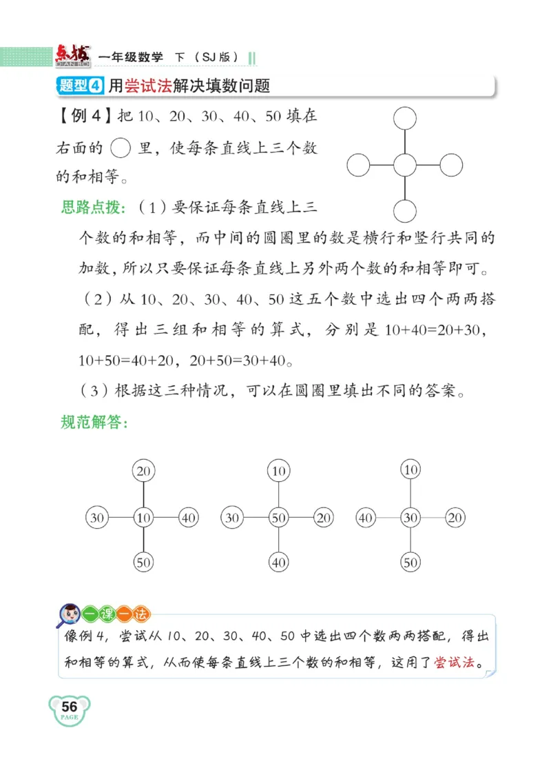 《点拨》23春数学1年级下册（SJ）_一年级上下册资料_小学一年级学习资料-25年更新版_1-04、小学一年级数学下册_1-4-2、练习题、作业、试题、试卷_苏教版_电子册类