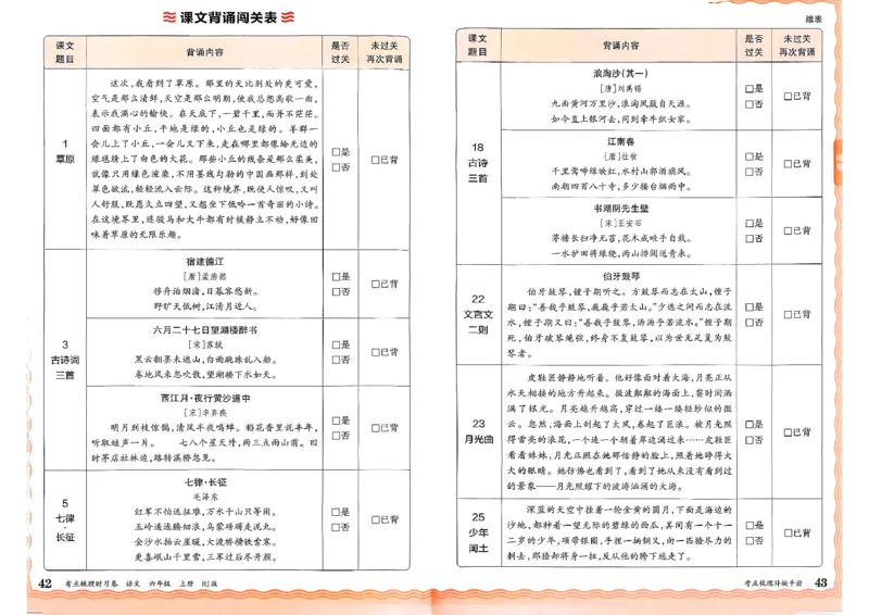 25秋六上语文考点梳理手册和答案_25秋小学语数英习题试卷_数学_人教版_人教版数学《王朝霞考点梳理时习卷》_六年语文上册《王朝霞考点梳理时习卷》25秋(1)