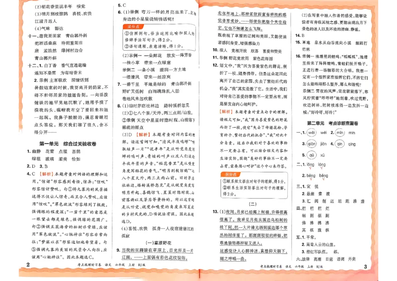 25秋六上语文考点梳理手册和答案_25秋小学语数英习题试卷_数学_人教版_人教版数学《王朝霞考点梳理时习卷》_六年语文上册《王朝霞考点梳理时习卷》25秋(1)