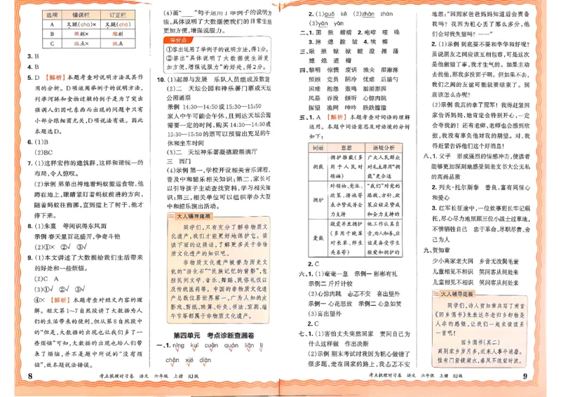 25秋六上语文考点梳理手册和答案_25秋小学语数英习题试卷_数学_人教版_人教版数学《王朝霞考点梳理时习卷》_六年语文上册《王朝霞考点梳理时习卷》25秋(1)