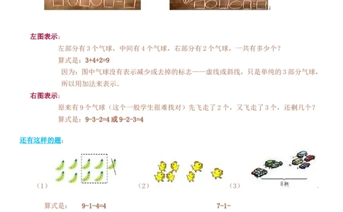 一年级数学解决&ldquo;看图列算式&rdquo;问题的几种类型_一年级上下册资料_小学一年级学习资料-25年更新版_1-03、小学一年级数学上册_人教版_01、知识汇总