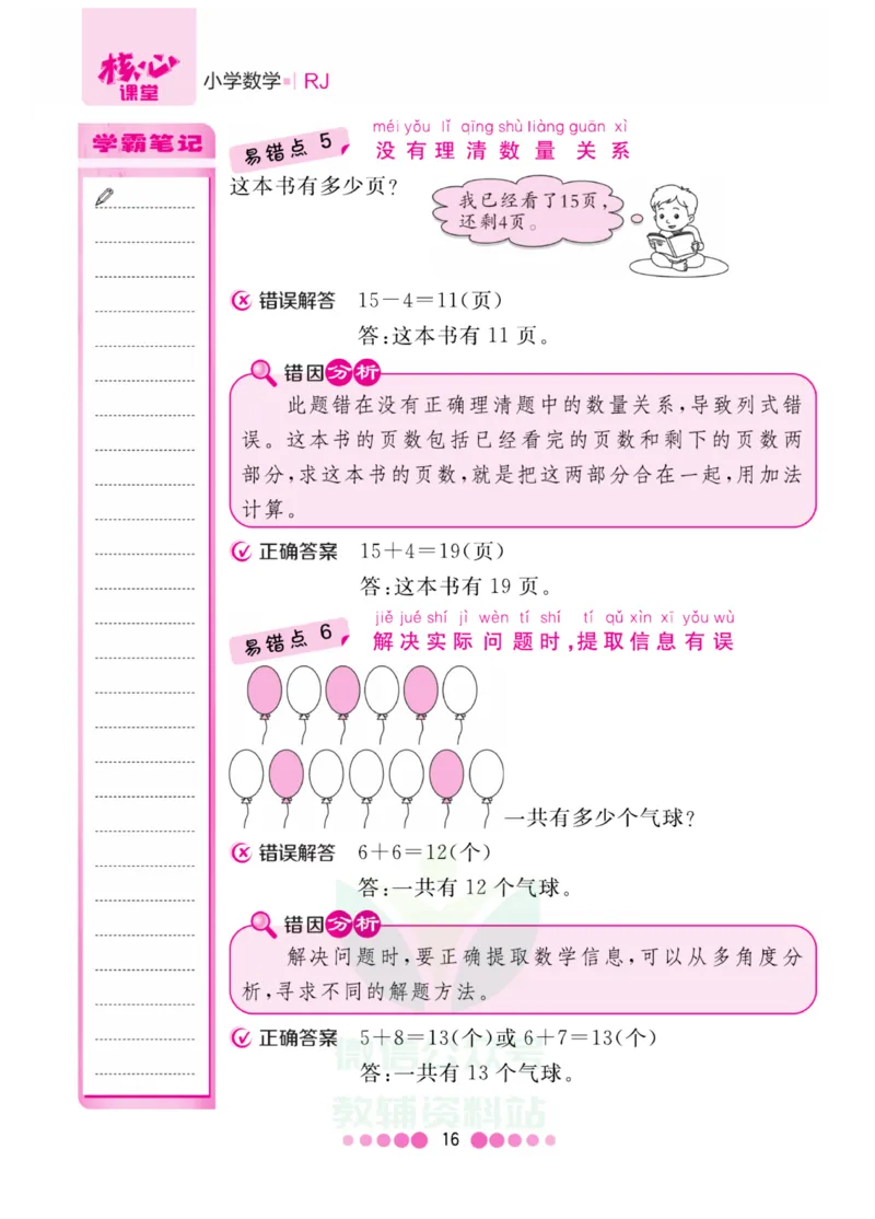 一年级上册数学人教版易错清单_一年级上下册资料_小学一年级学习资料-25年更新版_1-03、小学一年级数学上册_人教版_01、知识汇总