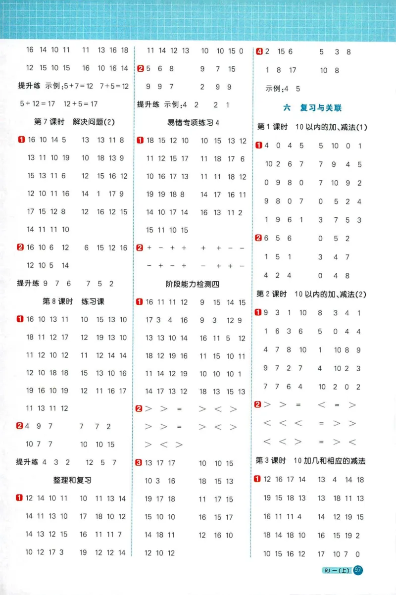 25秋阳光同学计算小达人一年级上册人教版_25秋小学语数英习题试卷_数学_人教版_数学《阳光同学计算小达人》人教25秋_25秋《阳光同学计算小达人》人教版1上