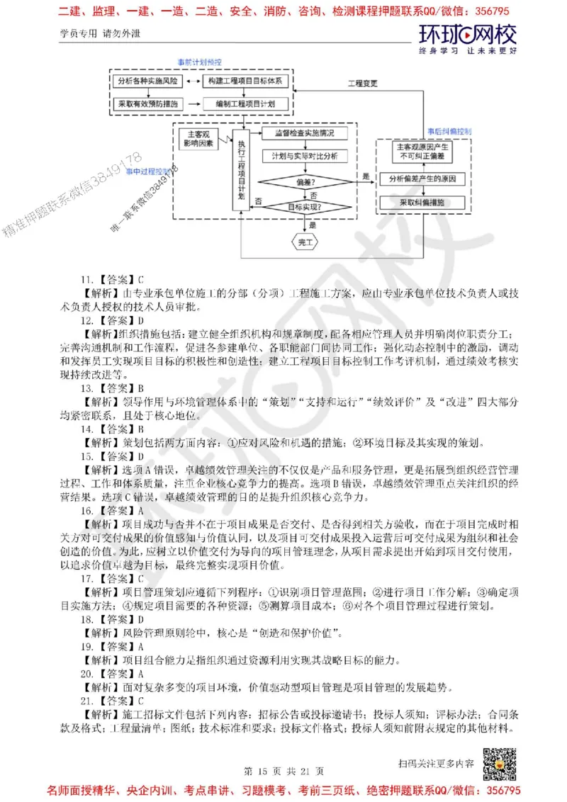 2025环球网校一级建造师《建设工程项目管理》临考点睛卷_2026年一级建造师_2026年一建管理_2025年一建管理SVIP_05-考前密训✿央企特训✿机构普押_41-管理《考前10页纸+临考点睛卷》HQ