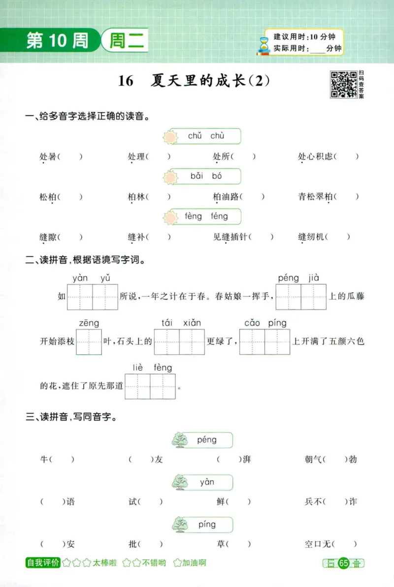 25秋《默写小达人》6年级上册语文_25秋小学语数英习题试卷_语文_语文《阳光同学默写小达人》25秋_25秋《阳光同学默写小达人》语文6上