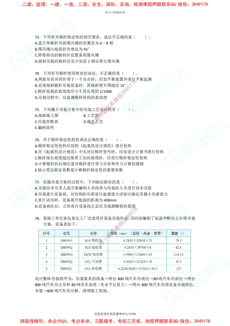 2025一建破题机电篇电子版题目第01&mdash;100题_2026年一级建造师_2026年一建机电_2025年一建机电SVIP_03-习题精析✿实战特训✿模考通关_16-机电《破题提分班》王峰RS推荐