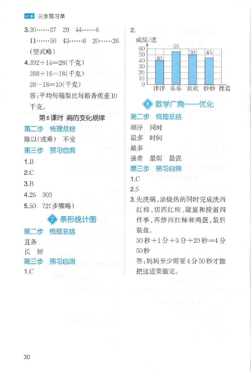 三步预习单数学四年级_25秋《一本预习笔记》语数外，人教，北师1-6上_25秋《一本预习笔记》数学人教版1-6_四年级预习笔记数学人教