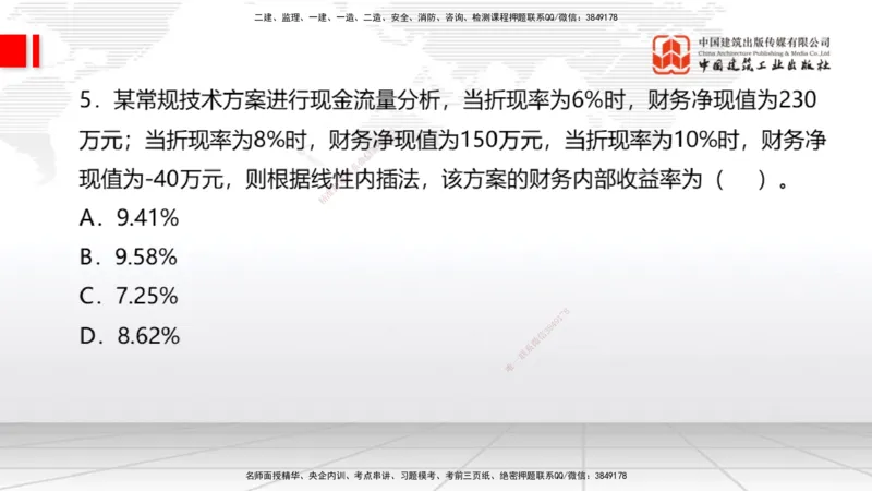 2025一建《经济》冲刺抢分直播课一（上）_2026年一级建造师_2026年一建经济_2025年一建经济SVIP_04-冲刺串讲✿考点强化✿小灶集训_17-经济《冲刺抢分直播》张莹波JGS_讲义
