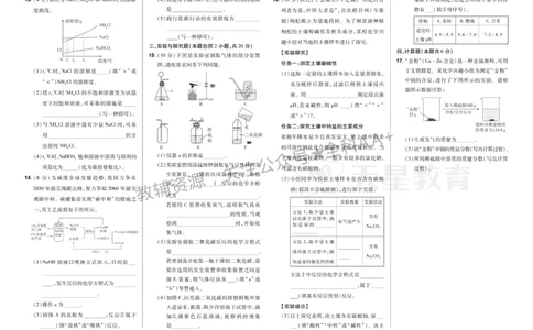 2026《中考化学45套》甘肃_2026《中考》数学、英语、物理+化学安徽、河北、河南、山西、辽宁、湖北_2026《中考化学45套》