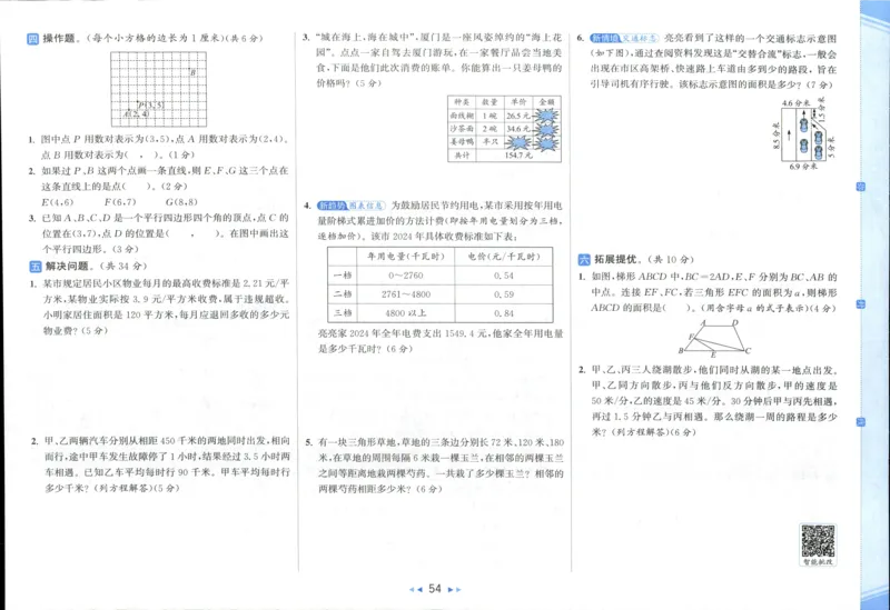 25秋亮点给力新情景素养卷五年级人教版上册数学_25秋小学语数英习题试卷_数学_人教版_数学《亮点给力新情境素养卷》人教25秋