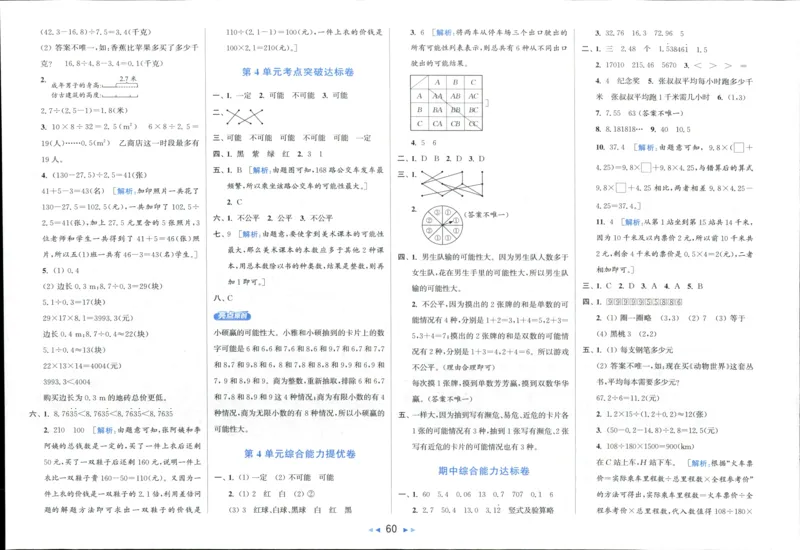 25秋亮点给力新情景素养卷五年级人教版上册数学_25秋小学语数英习题试卷_数学_人教版_数学《亮点给力新情境素养卷》人教25秋