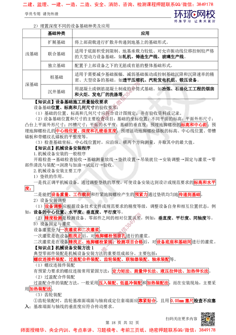 2025环球网校一级建造师《机电工程管理与实务》睡前半小时关键词速记_2026年一级建造师_2026年一建机电_2025年一建机电SVIP_01-精华文档✿电子教材✿历年真题