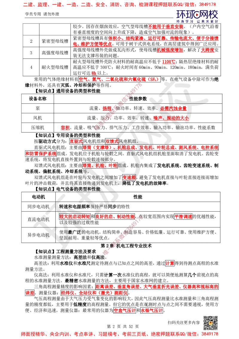 2025环球网校一级建造师《机电工程管理与实务》睡前半小时关键词速记_2026年一级建造师_2026年一建机电_2025年一建机电SVIP_01-精华文档✿电子教材✿历年真题