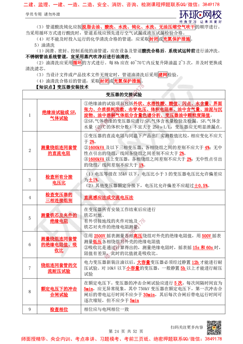 2025环球网校一级建造师《机电工程管理与实务》睡前半小时关键词速记_2026年一级建造师_2026年一建机电_2025年一建机电SVIP_01-精华文档✿电子教材✿历年真题