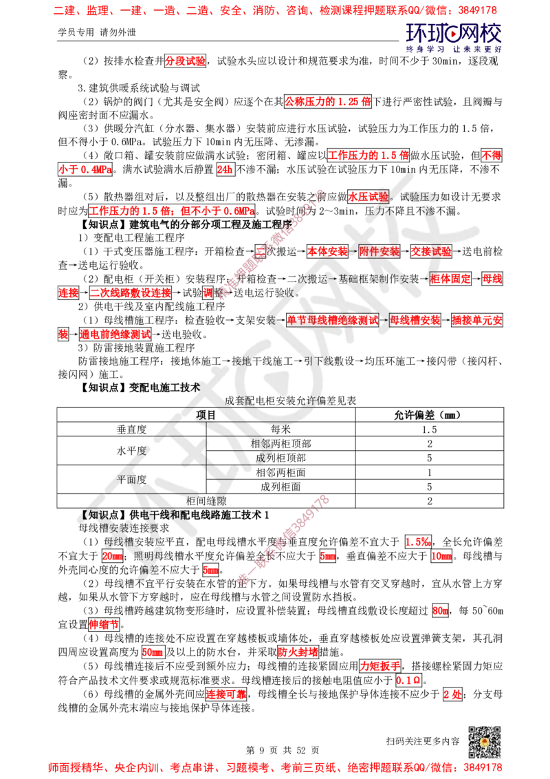 2025环球网校一级建造师《机电工程管理与实务》睡前半小时关键词速记_2026年一级建造师_2026年一建机电_2025年一建机电SVIP_01-精华文档✿电子教材✿历年真题