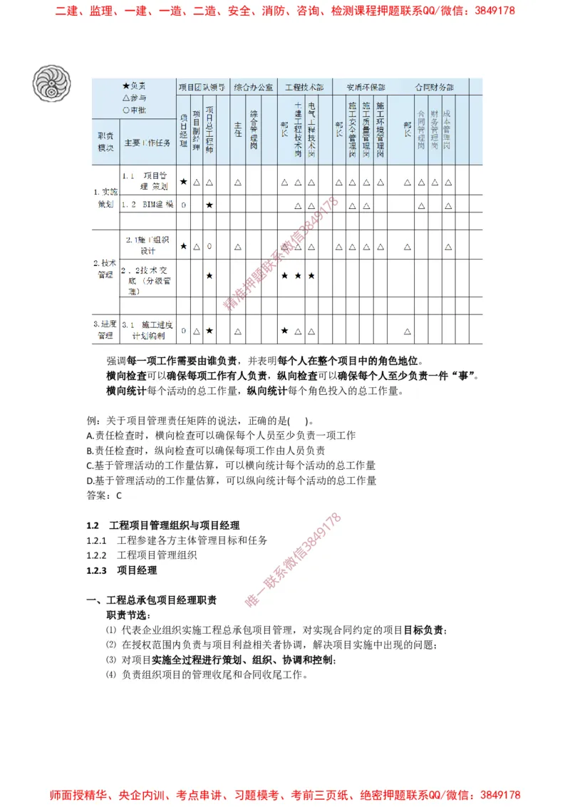 2025版-4-龙炎飞-第一章-工程项目管理组织与项目经理_2026年一级建造师_2026年一建管理_2025年一建管理SVIP_02-基础精讲✿高端面授✿深度强化_讲义