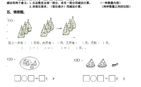 一年级看图列式练习_一年级上下册资料_小学一年级学习资料-25年更新版_1-03、小学一年级数学上册_通用_一年上-看图列式