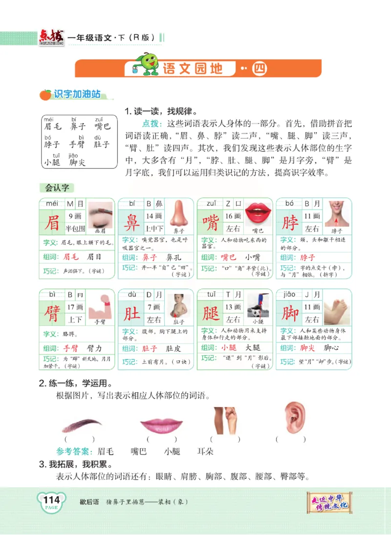 《点拨》语文1年级下册（RJ）_一年级上下册资料_小学一年级学习资料-25年更新版_1-02、小学一年级语文下册_3-6-2-2、练习题、作业、专项、试卷_部编（人教）版_电子册类