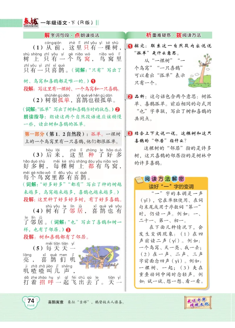 《点拨》语文1年级下册（RJ）_一年级上下册资料_小学一年级学习资料-25年更新版_1-02、小学一年级语文下册_3-6-2-2、练习题、作业、专项、试卷_部编（人教）版_电子册类