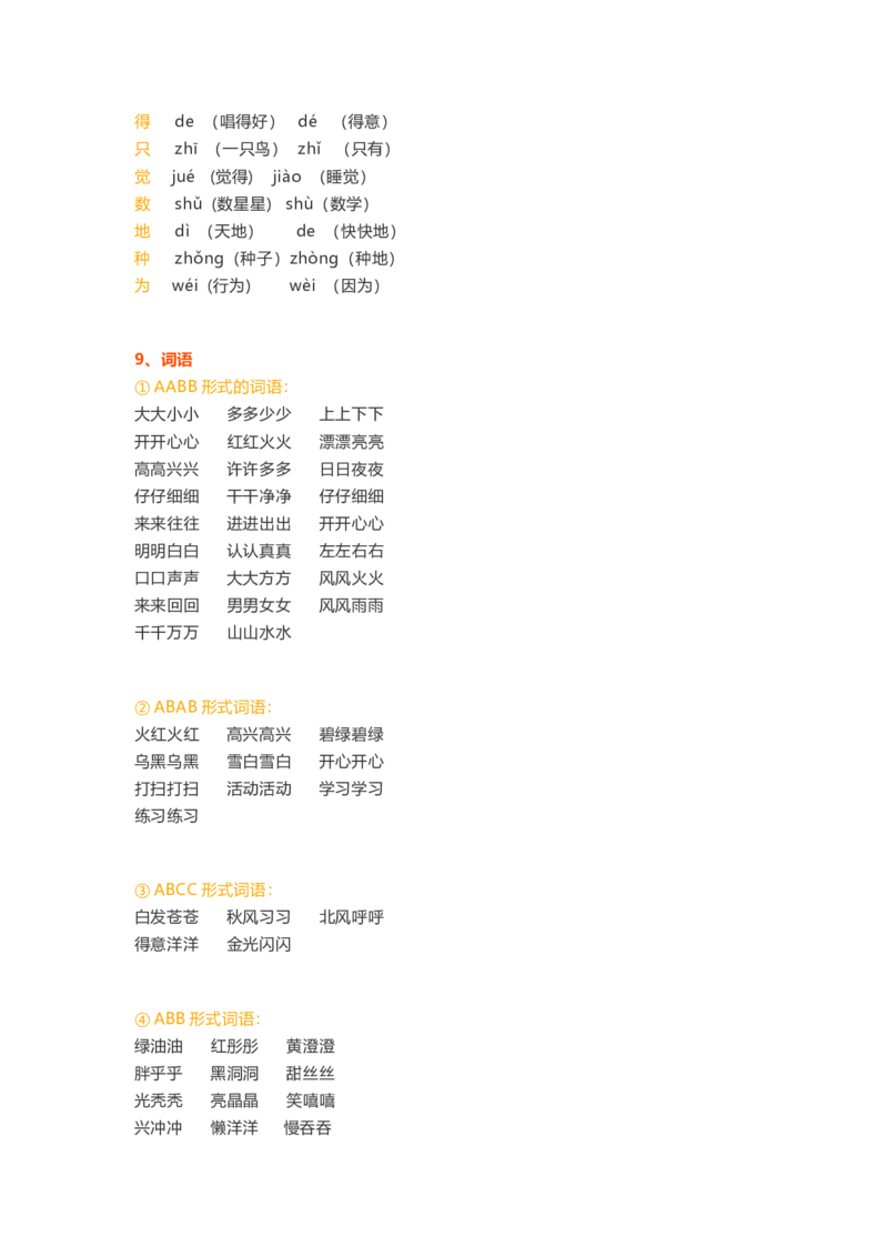 一年级上册语文各单元精编知识点_一年级上下册资料_小学一年级学习资料-25年更新版_1-01、小学一年级语文上册_01、知识汇总
