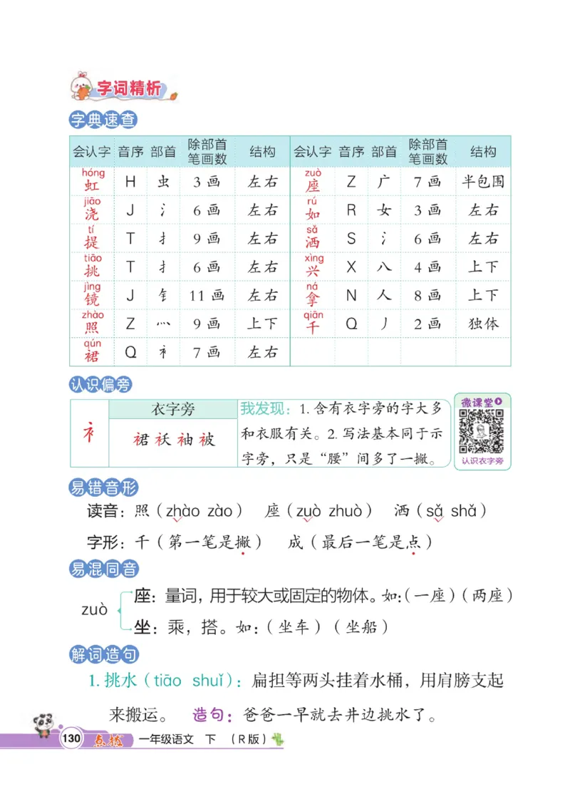 《点拨》23春语文1年级下册（RJ）_一年级上下册资料_小学一年级学习资料-25年更新版_1-02、小学一年级语文下册_3-6-2-2、练习题、作业、专项、试卷_部编（人教）版_电子册类