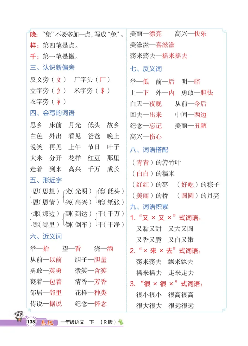 《点拨》23春语文1年级下册（RJ）_一年级上下册资料_小学一年级学习资料-25年更新版_1-02、小学一年级语文下册_3-6-2-2、练习题、作业、专项、试卷_部编（人教）版_电子册类