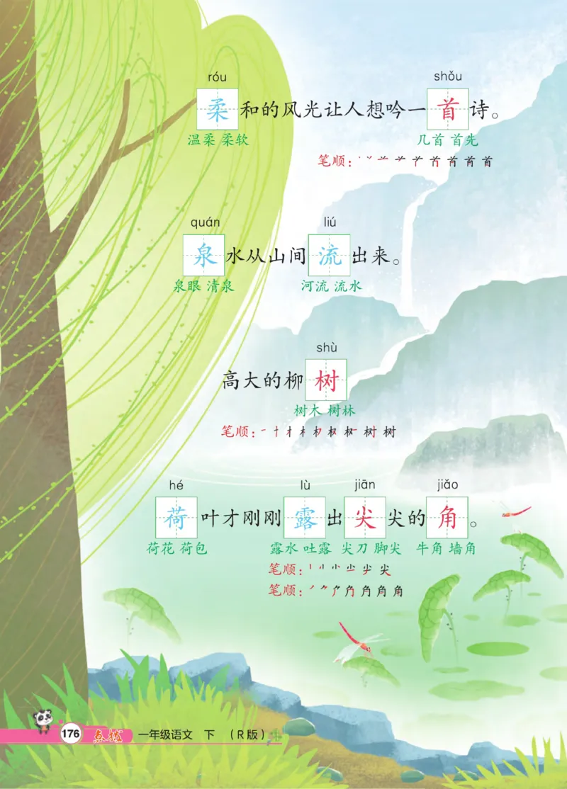 《点拨》23春语文1年级下册（RJ）_一年级上下册资料_小学一年级学习资料-25年更新版_1-02、小学一年级语文下册_3-6-2-2、练习题、作业、专项、试卷_部编（人教）版_电子册类