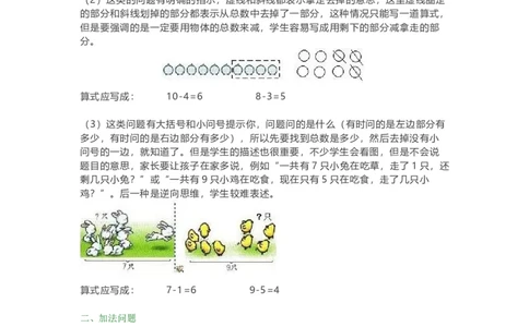 一年级数学解决&ldquo;看图列算式&rdquo;问题的几种类型解答_一年级上下册资料_一年级上语数英上下册学习资料_3-6-3、小学一年级数学上册_人教版_1、知识点总结