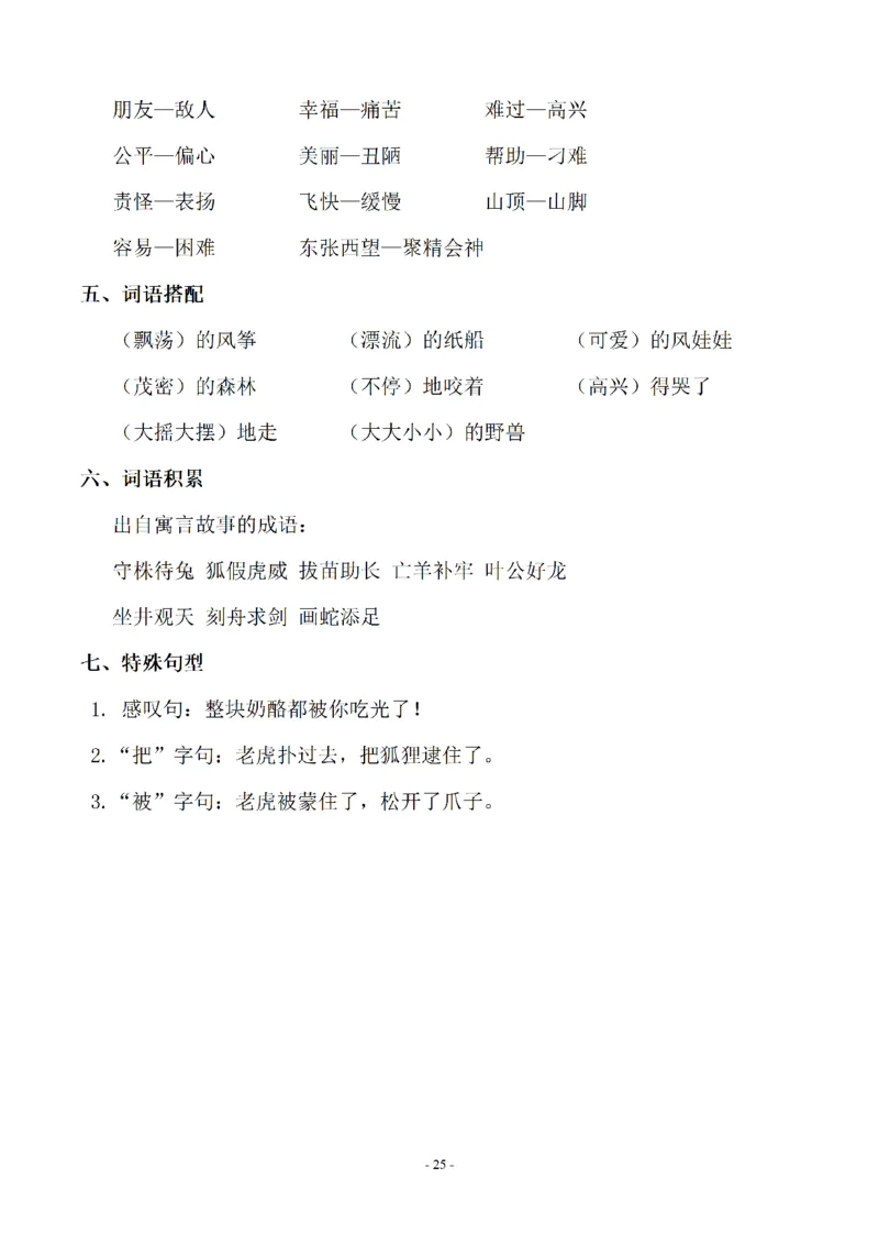 二（上）语文(期末必考)按课文内容填空及相关延伸记忆_二年级上下册资料_小学二年级学习资料-25年更新版_2-01、小学二年级语文上册_2-1-2、练习题、作业、试题、试卷_专项练习