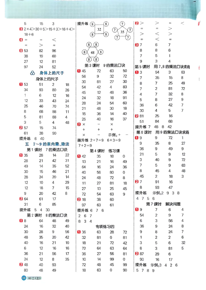 25秋二上计算小达人人教_25秋小学语数英习题试卷_数学_人教版_数学《阳光同学计算小达人》人教25秋_25秋《阳光同学计算小达人》人教版2上