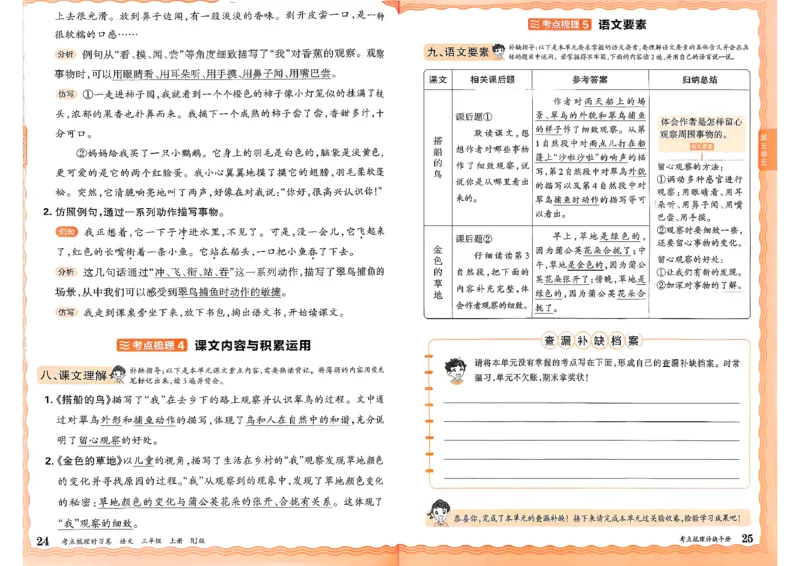 25秋三上语文考点梳理手册和答案_25秋小学语数英习题试卷_数学_人教版_人教版数学《王朝霞考点梳理时习卷》_三年语文上册《王朝霞考点梳理时习卷》25秋(1)