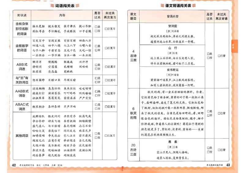 25秋三上语文考点梳理手册和答案_25秋小学语数英习题试卷_数学_人教版_人教版数学《王朝霞考点梳理时习卷》_三年语文上册《王朝霞考点梳理时习卷》25秋(1)