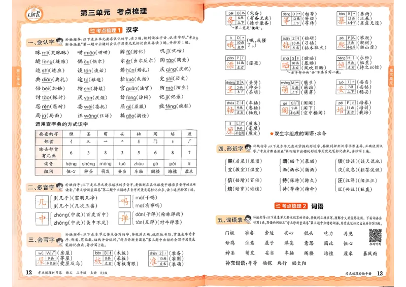 25秋三上语文考点梳理手册和答案_25秋小学语数英习题试卷_数学_人教版_人教版数学《王朝霞考点梳理时习卷》_三年语文上册《王朝霞考点梳理时习卷》25秋(1)