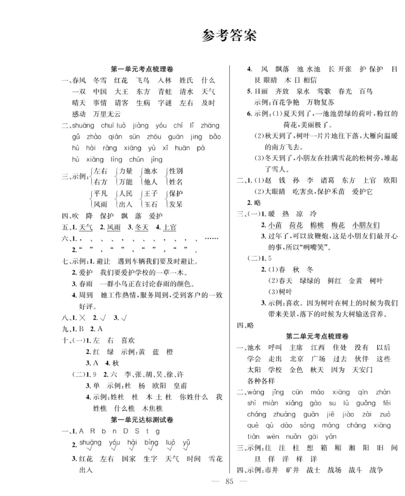 《绩优名卷》语文1年级下册（RJ）_一年级上下册资料_小学一年级学习资料-25年更新版_1-02、小学一年级语文下册_3-6-2-2、练习题、作业、专项、试卷_部编（人教）版_电子册类