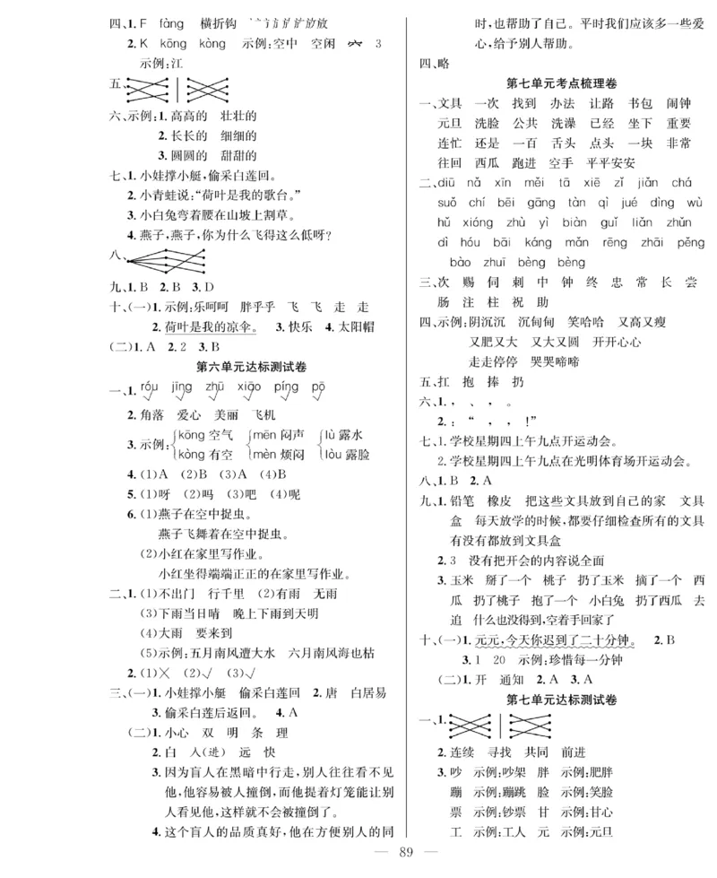 《绩优名卷》语文1年级下册（RJ）_一年级上下册资料_小学一年级学习资料-25年更新版_1-02、小学一年级语文下册_3-6-2-2、练习题、作业、专项、试卷_部编（人教）版_电子册类