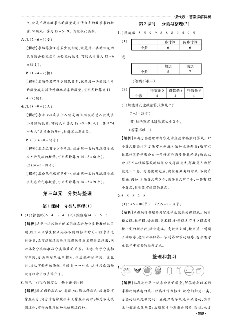《课代表》数学1年级下册（RJ）_一年级上下册资料_小学一年级学习资料-25年更新版_1-04、小学一年级数学下册_1-4-2、练习题、作业、试题、试卷_人教版_电子册