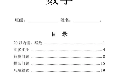 一年级上册数学期末专题复习资料_一年级上下册资料_一年级上册小红书同款资料_一年级(1)