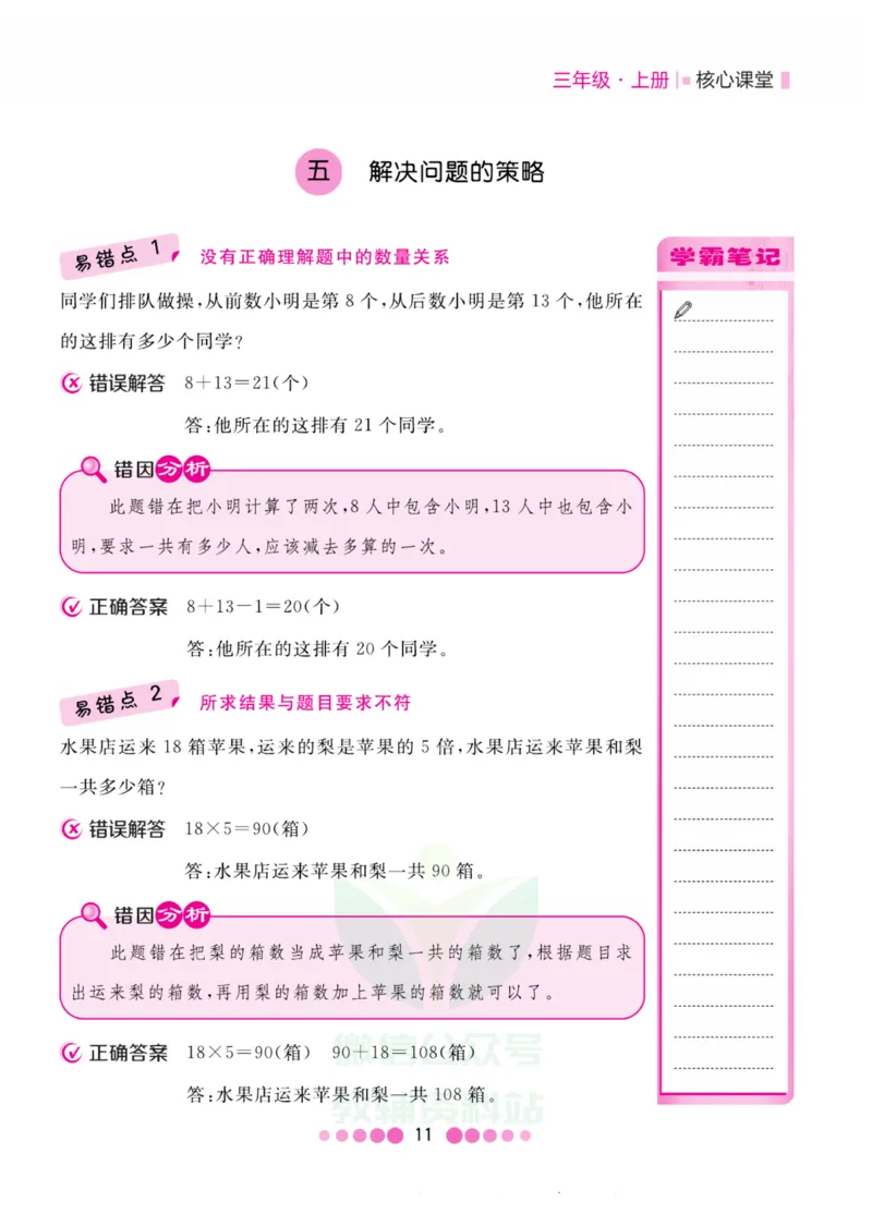 三年级上册数学苏教版易错清单_三年级上下册资料_小学三年级学习资料-25年更新版_3-03、小学三年级数学上册_3-3-1、复习、知识点、归纳汇总_苏教版