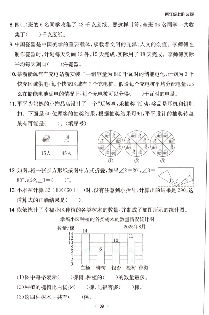 25秋《单元考点归类速记》苏教数学4上_25秋小学语数英习题试卷_数学_苏教版_25秋一本15天期末卷苏教版数学_25秋一本15天期末卷苏教版数学四上