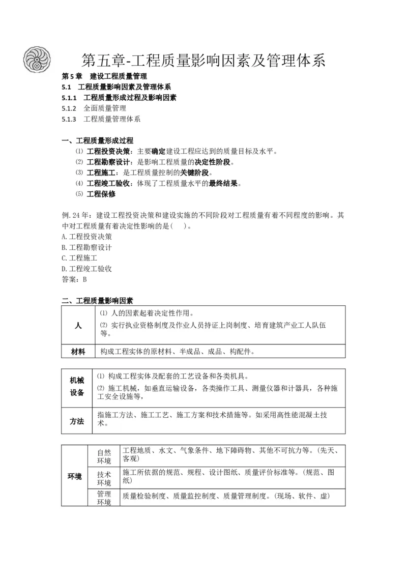 2025版-21-龙炎飞-第五章-工程质量影响因素及管理体系_2026年一级建造师_2026年一建管理_2025年一建管理SVIP_02-基础精讲✿高端面授✿深度强化_讲义