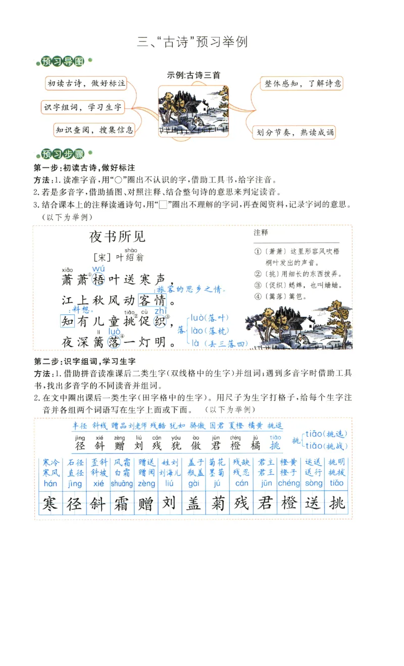 《涂重点》预习学习笔记-语文3年级上册（RJ）_三年级上下册资料_小学三年级学习资料-25年更新版_3-01、小学三年级语文上册_3-1-2、练习题、作业、试题、试卷_电子册类