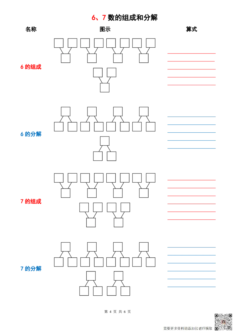 一（上）数学以内数的组成与分解_一年级上下册资料_一年级上册小红书同款资料_一年级上册资料_一年级数学