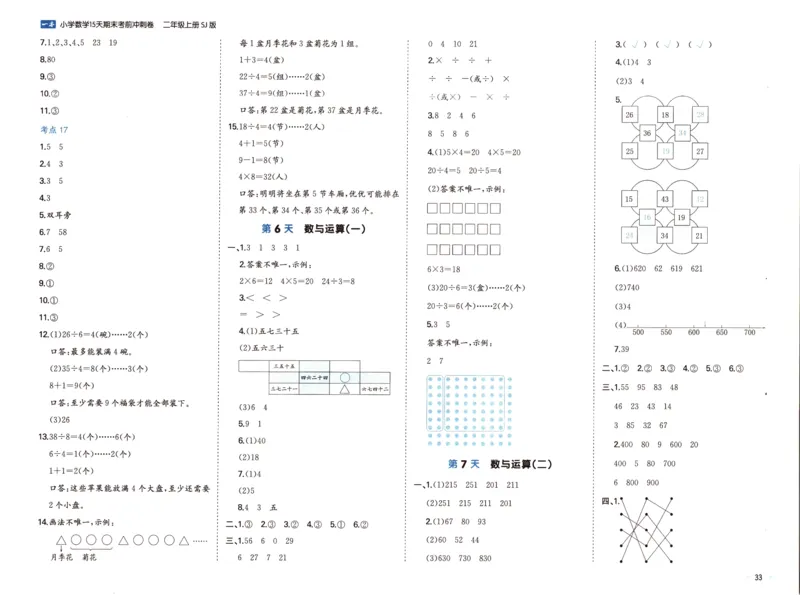 25秋《一本15天期末考点冲刺卷》苏教数学2上_25秋小学语数英习题试卷_数学_苏教版_25秋一本15天期末卷苏教版数学_25秋一本15天期末卷苏教版数学二上