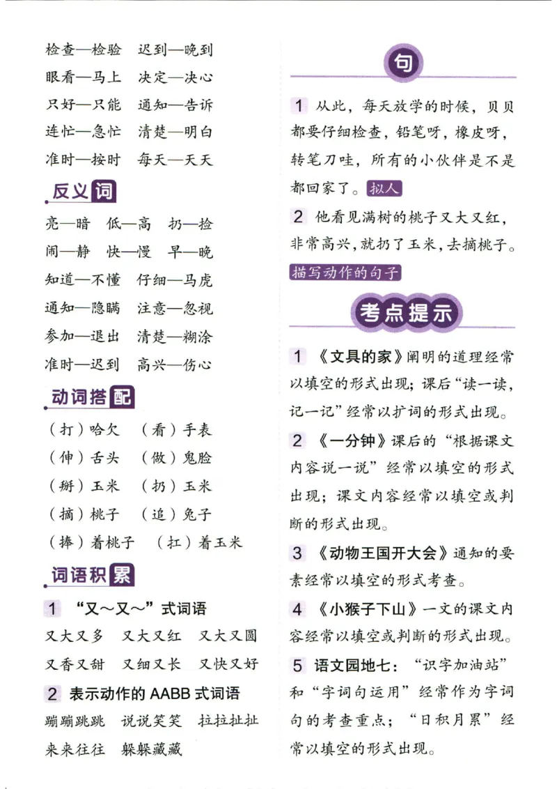 一（下）语文1-8单元重点总结_一年级上下册资料_小学一年级学习资料-25年更新版_1-02、小学一年级语文下册_3-6-2-1、复习、知识点、归纳汇总_部编（人教）版